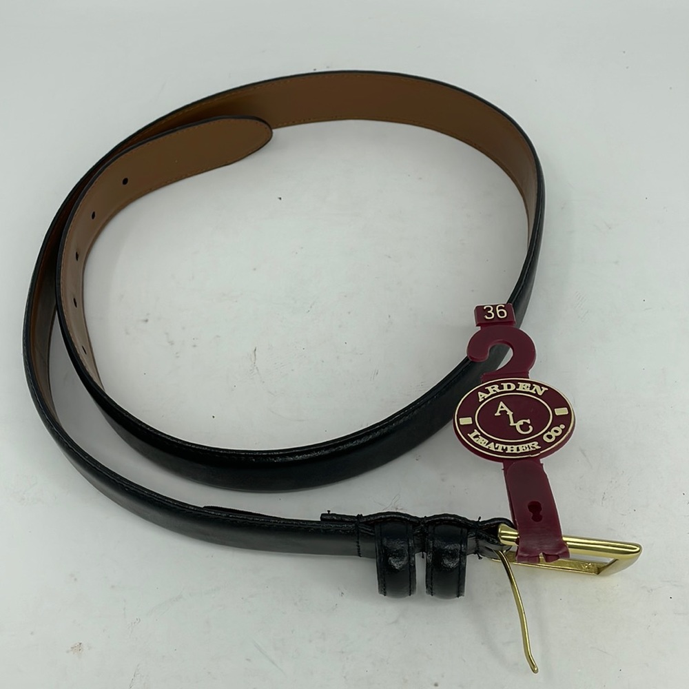 NWT Arden Leather Company Black Belt Size 36